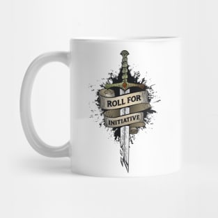 Roll for Initiative Broken Sword Vintage Mug